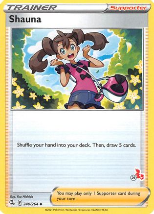 Battle Academy 2022 Shauna - 240/264 (#21 Cinderace Stamped) #240