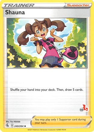 Battle Academy 2022 Shauna - 240/264 (#59 Cinderace Stamped) #240