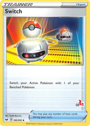 Battle Academy 2022 Switch - 183/202 (#40 Cinderace Stamped) #183