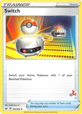 Battle Academy 2022 Switch - 183/202 (#58 Cinderace Stamped) #183