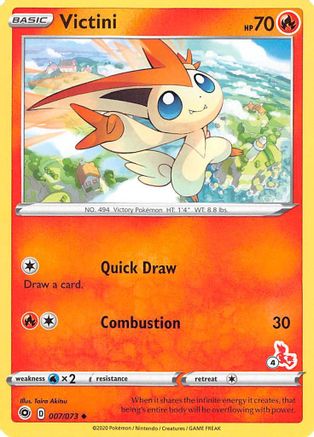 Battle Academy 2022 Victini - 007/073 (#4 Cinderace Stamped) #007