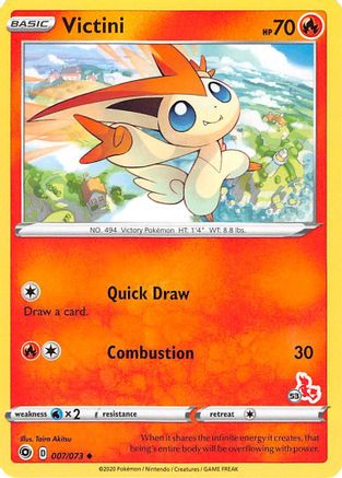 Battle Academy 2022 Victini - 007/073 (#53 Cinderace Stamped) #007