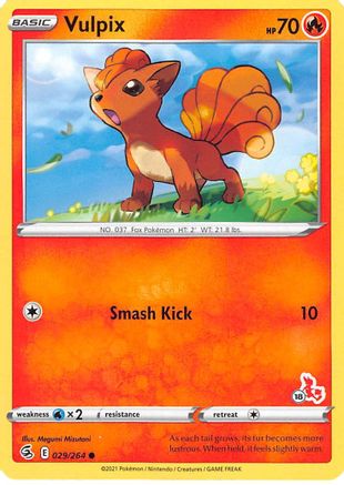 Battle Academy 2022 Vulpix - 029/264 (#18 Cinderace Stamped) #029
