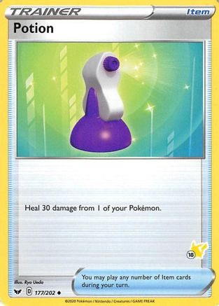 Battle Academy 2022 Potion - 177/202 (#18 Pikachu Stamped) #177