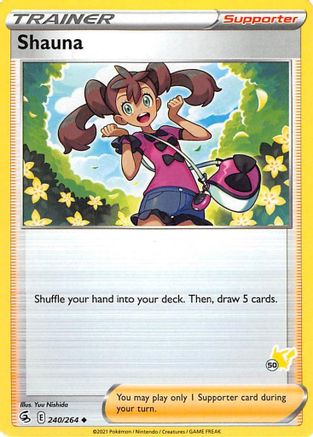 Battle Academy 2022 Shauna - 240/264 (#50 Pikachu Stamped) #240