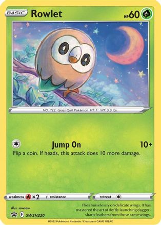 SWSH: Sword & Shield Promo Cards Rowlet #SWSH220