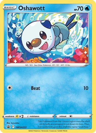 SWSH: Sword & Shield Promo Cards Oshawott #SWSH222