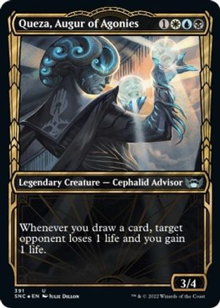 Queza, Augur of Agonies (Gilded Foil)