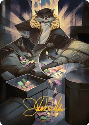 Masked Bandits Art Card (Gold-Stamped Signature)