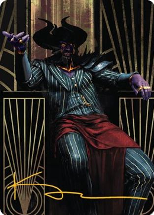 Ob Nixilis, the Adversary Art Card (71/81) (Gold-Stamped Signature)