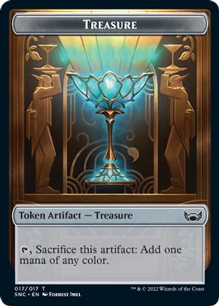Treasure (017) // Wizard Double-Sided Token
