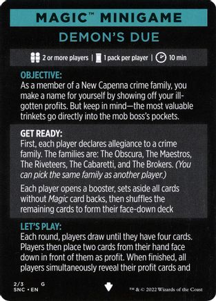 Magic Minigame: Demon's Due