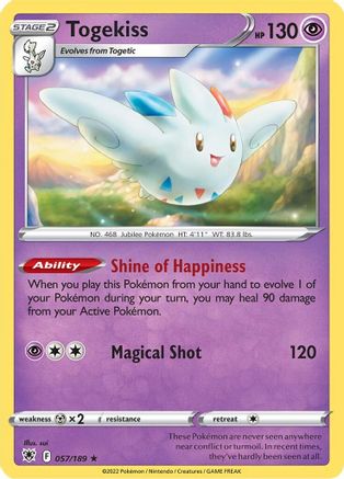 SWSH10: Astral Radiance Togekiss #057