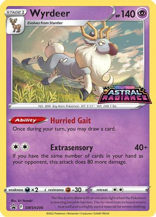 SWSH: Sword & Shield Promo Cards Wyrdeer #SWSH206