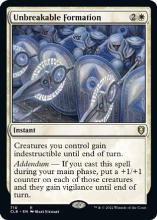 Unbreakable Formation