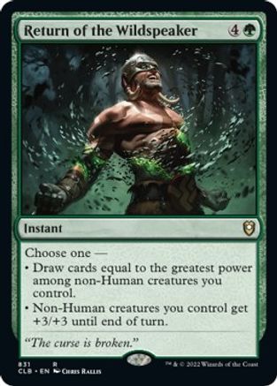 Return of the Wildspeaker