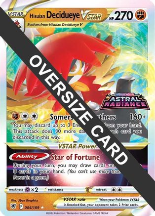 Jumbo Cards Hisuian Decidueye VSTAR #084