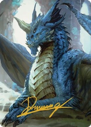 Young Blue Dragon Art Card [Commander Legends: Battle for Baldur's