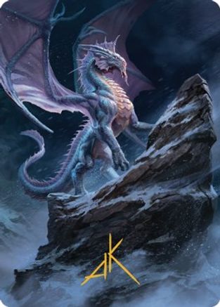 Ancient Silver Dragon Art Card (6/81) (Gold-Stamped Signature)