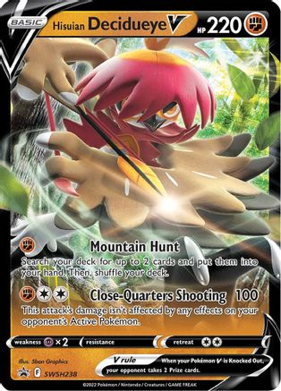 SWSH: Sword & Shield Promo Cards Hisuian Decidueye V #SWSH238