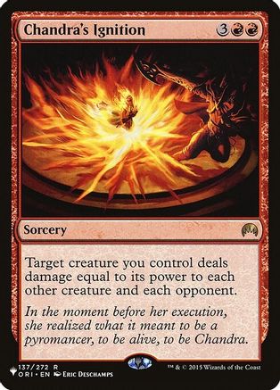 Chandra's Ignition - The List Reprints - Magic: The Gathering