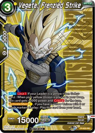 2022 DRAGON BALL SUPER #55 VEGETA Bandai PERU Trading Cards TCG