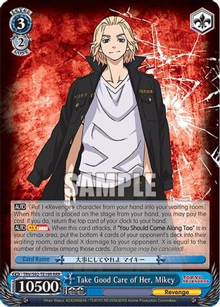 Caring Towards Comrades, Akkun (SR) - Tokyo Revengers - Weiss Schwarz