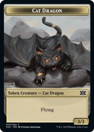 Cat Dragon // Eldrazi Scion Double-Sided Token