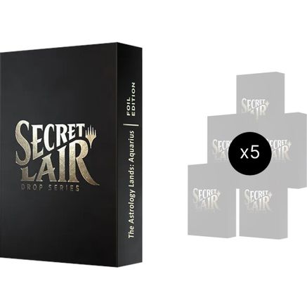 Secret Lair Bundle Astrology Lands Aquarius Foil