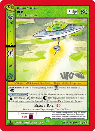 MetaZoo UFO 1st Edition TCG Random Blister Pack - Includes Promo Card & Coin