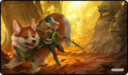 Pixel Corgi Playmat - Trading Card Games