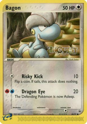 Bagon - 50/97 (InQuest Gamer) 50 Nintendo Black Star Promos Pokémon card