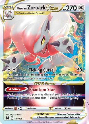 SWSH11: Lost Origin Hisuian Zoroark VSTAR #147