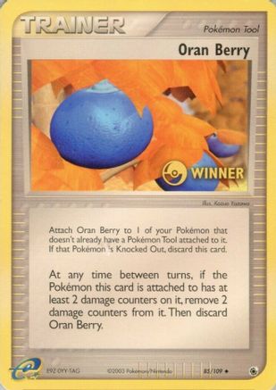 League & Championship Cards Oran Berry - 85/109 [Winner] #085