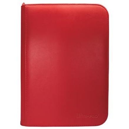 Vivid 4-Pocket Zippered PRO-Binder - Red - Ultra Pro Storage Albums ...