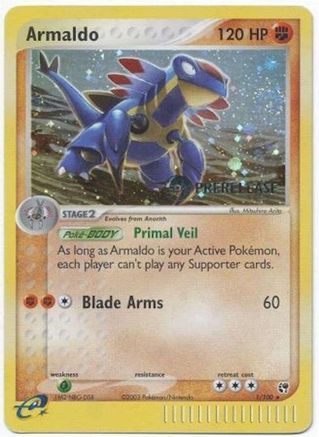 Miscellaneous Cards & Products Armaldo - 1/100 (Prerelease) #001