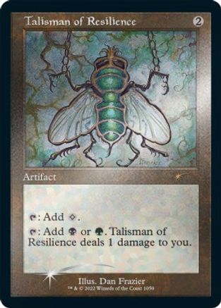 Talisman of Resilience (Retro Frame) (Foil Etched)