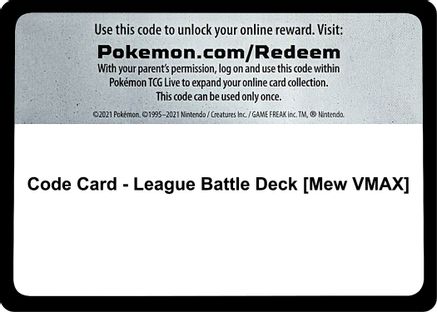 Código Pokémon TCG Online - Mew-vmax