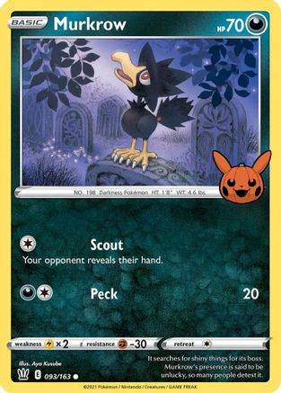 Murkrow 93 Trick or Trade BOOster Bundle Pokémon card