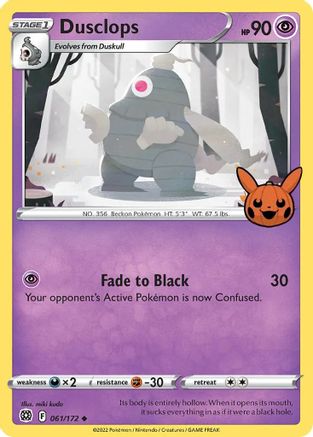 Dusclops 61 Trick or Trade BOOster Bundle Pokémon card