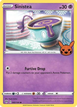 Sinistea 82 Trick or Trade BOOster Bundle Pokémon card