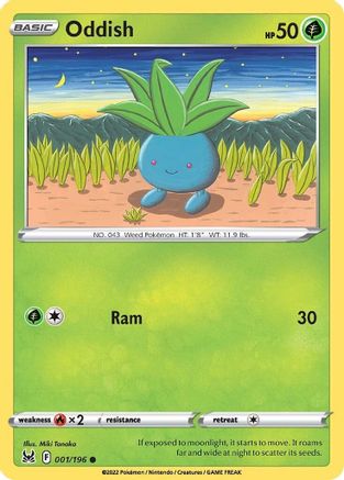 SWSH11: Lost Origin Oddish #001
