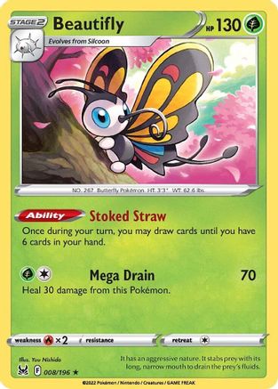 SWSH11: Lost Origin Beautifly #008