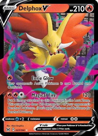 SWSH11: Lost Origin Delphox V #027