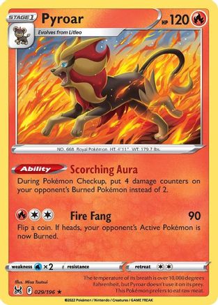 SWSH11: Lost Origin Pyroar #029