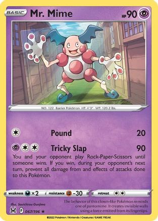 SWSH11: Lost Origin Mr. Mime #067