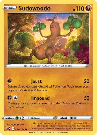 SWSH11: Lost Origin Sudowoodo #094