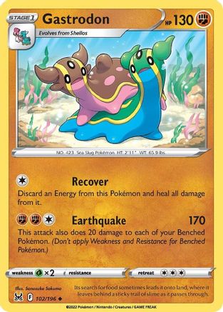 SWSH11: Lost Origin Gastrodon #102
