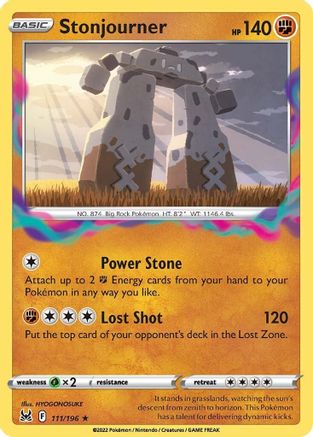 SWSH11: Lost Origin Stonjourner #111