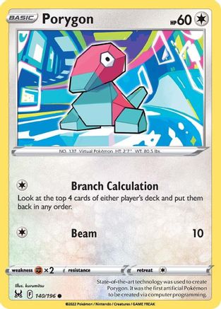 SWSH11: Lost Origin Porygon #140